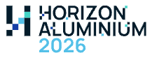 Logo for Horizon Aluminium 2026 featuring a blue geometric H made of squares and the text 'Horizon Aluminium' with the year 2026.